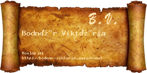 Bodnár Viktória névjegykártya