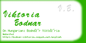 viktoria bodnar business card